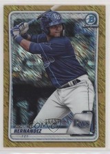 2020 Bowman Chrome Prospects Gold Shimmer Refractor 20/50 Ronaldo Hernandez hn8