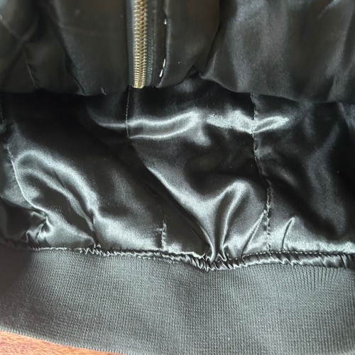 Kendall & Kylie Women's Olive Green Bomber Jacket Full Zip Pockets Size M - Picture 3 of 9