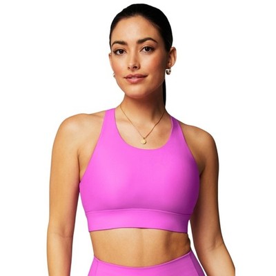NWT Fabletics XXL No-Bounce Sports Bra CrossBack Electric Orchid Pink Neon