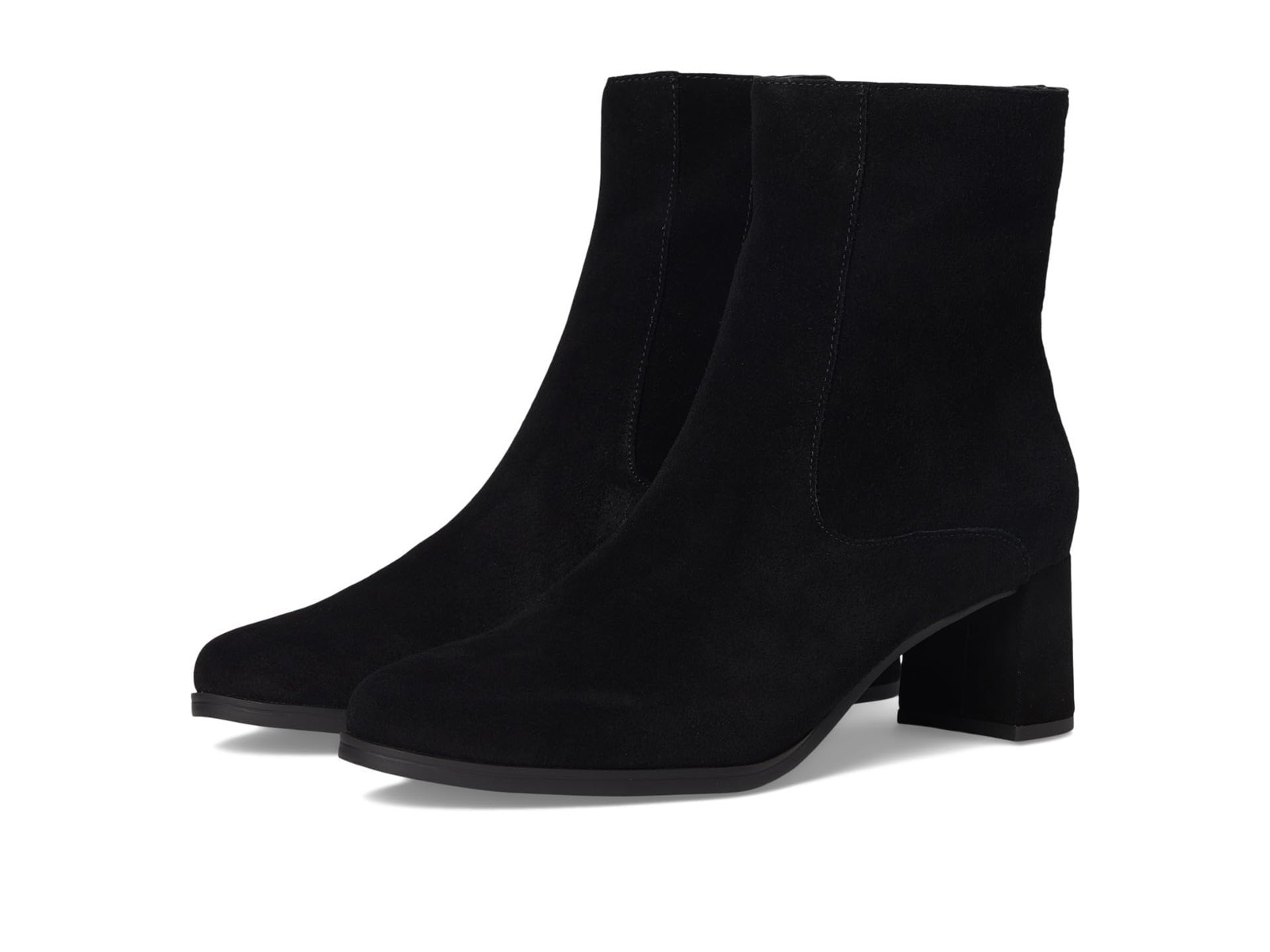 Blondo Women's HYLIA Ankle Boot, BLACK SUED, 10