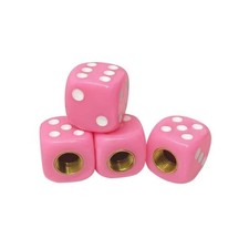 4pcs Dice Tire Valve Stem Capswaterproof Airtight Car Wheel Tire Air Caps