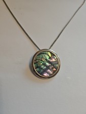 Abalone Shell Gold Tone Necklace M&S