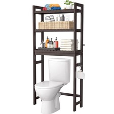 Over The Toilet Storage Bamboo 3-Tier Over-The-Toilet Space Saver Organizer Rack