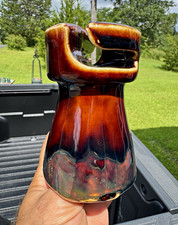 Beautifully glazed U-186 No-Tie porcelain insulator Patented Aug 11-14