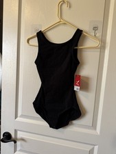 NWT Capezio Adult Ultra Soft Ballet Legline Tank Black SzX Sm