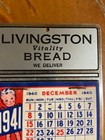 vintage livingston vitality bread pocket calander 1941 — photo 4