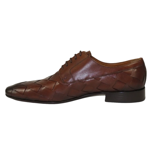 Men's GENIO Genuine Braided Leather Upper And Sole Shoes Turkey 120197862 Cognac - Picture 4 of 13