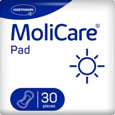 Pad Day Lot de 30 serviettes hygiéniques anatomiques pour fuites urinaires