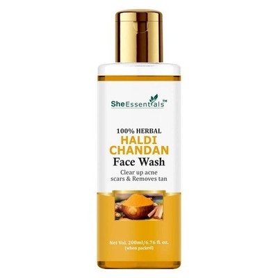 She Essentials Haldi Chandan Face Wash Brightening Skin 200ml