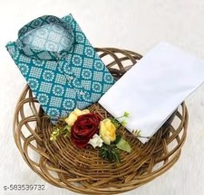 Men  s Traditional Ethnic Wear Cotton Blend Kurta  Pyjama Set