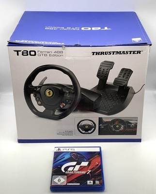 Thrustmaster T80 Ferrari 488 GTB Racing Wheel & Pedale inkl. Gran Turismo 7 PS5