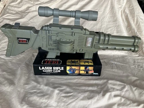 Vintage 1984 Star Wars ROTJ Laser Rifle Carry Case W Retail Packaging Box Unused