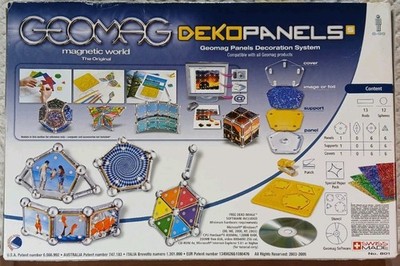 RARE Vintage NEW 2003 Swiss Made Geomag Magnetic World Decko Panel & Software 
