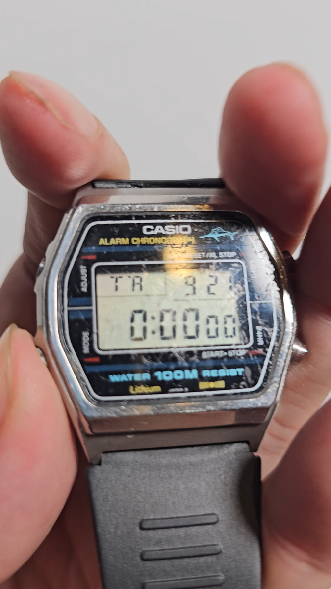 Casio W-750 Marlin Vintage Digital Watch Module 248 (1980's) | eBay