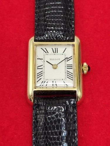 Tissot Tank Roman White Dial Women's Watch Vintage SWISS [N. MINT] 21mm