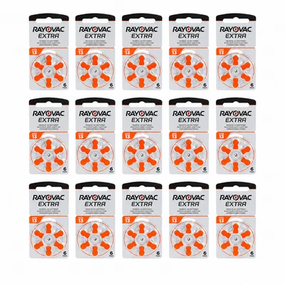 Rayovac 120x Piles Rayovac pour Appareils Auditifs Taille 13 1,45 V - Photo 1/4