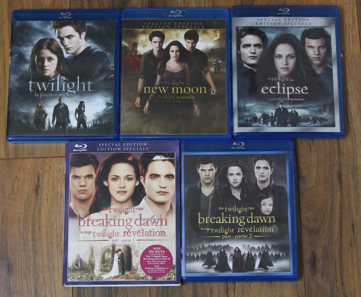 Twilight 1, 2, 3, 4 & 5 - complete saga in Blu-ray Twilight 1, 2, 3, 4 & 5 - complete saga in Blu-ray