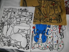 Felt Board Doll Clothes  Costumes Felt Fantasies Felt Cut Outs Lot of 7 Panel A