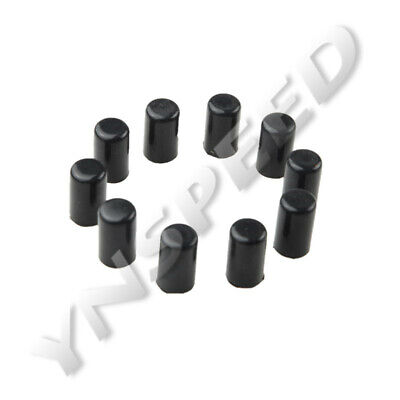 10PC 16mm 5/8" Silicone Blanking Cap Intake Vacuum Hose End Bung Plug Caps Black