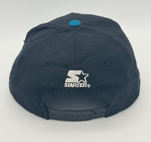 Charlotte Hornets Starter Vintage NBA Basketball Wool Snapback Sports Hat Cap - Picture 14 of 16