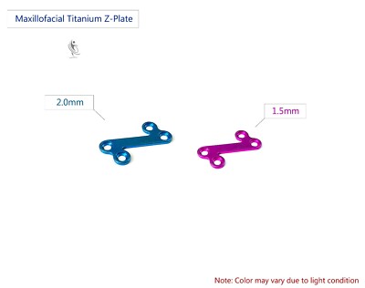 Maxillofacial Z Plate lot of 5pcs veterinary