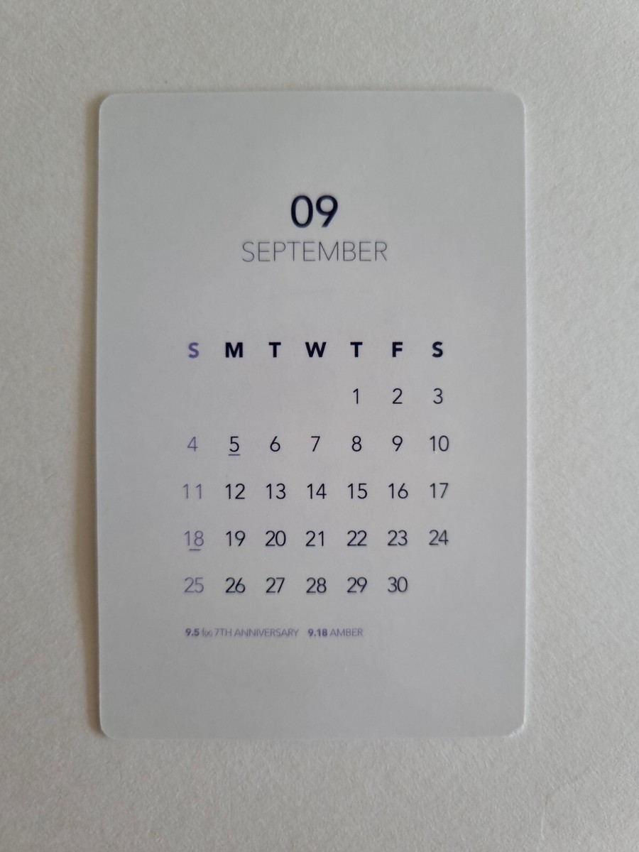 FX f(x) 2016 SEASON'S Season GREETINGS Mini Calendar