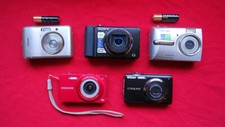 Digital Cameras Job lot - Sony HX9V Nikon S3000, Samsung ST90, Oluympus  [R19]