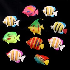 10Pcs Decorative Plastic Fish for Fish Tank Ornament Aquarium Simulation Fish