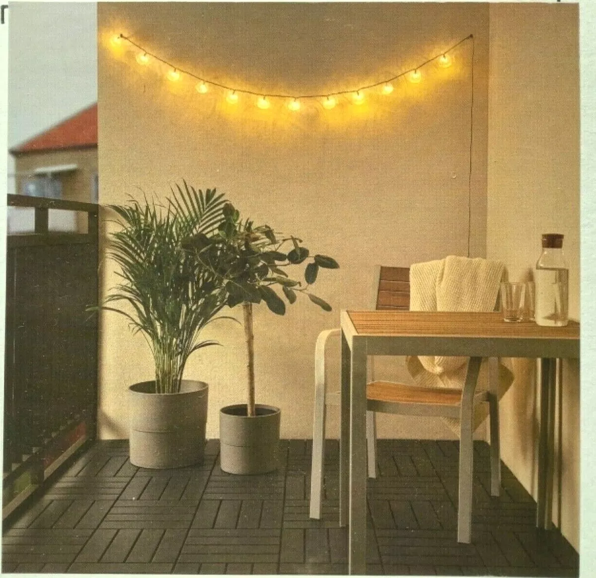 IKEA SOLVINDEN LED string light w 12 lights battery operated