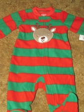 Boys Carter's NWT reindeer sleep play size Newborn
