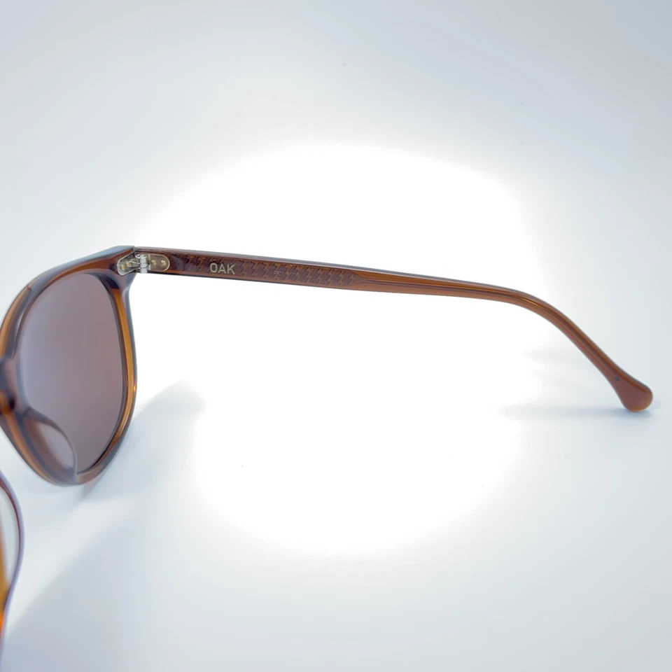 Gafas de sol eléctricas de roble marrón transparente bronce espejo lentes personalizadas 51-20-145 Foto 3 de 4