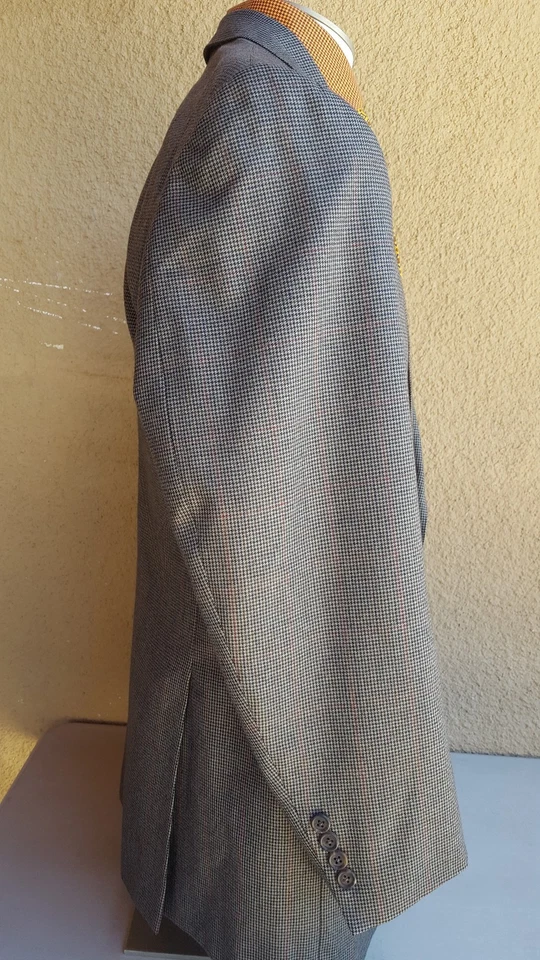 Abrigo deportivo de lana multicolor GIANLUCA ISAIA Napoli CLIFF G pata de gallo 44R Foto 2 de 4