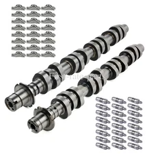 Camshafts L&R, 24x Rocker Arms + 24x Valve Lifters for Ford F-150 F150 2006-2008