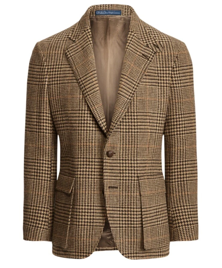 Polo Ralph Lauren RL67 Blazer Jacket Glen Plaid Gents Tweed Medium RRL 40 - Image 3 of 4