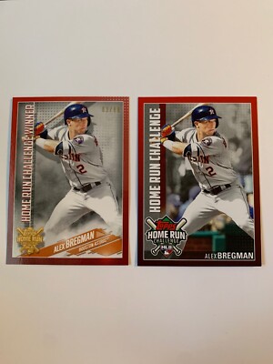 2019 Topps Home Run Challenge Winner Alex Bregman Astros July Numbered /88