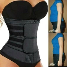 Waist Corset Trainer Thermo Sweat Slim Weight Loss Body Shaper Girdle Belt US