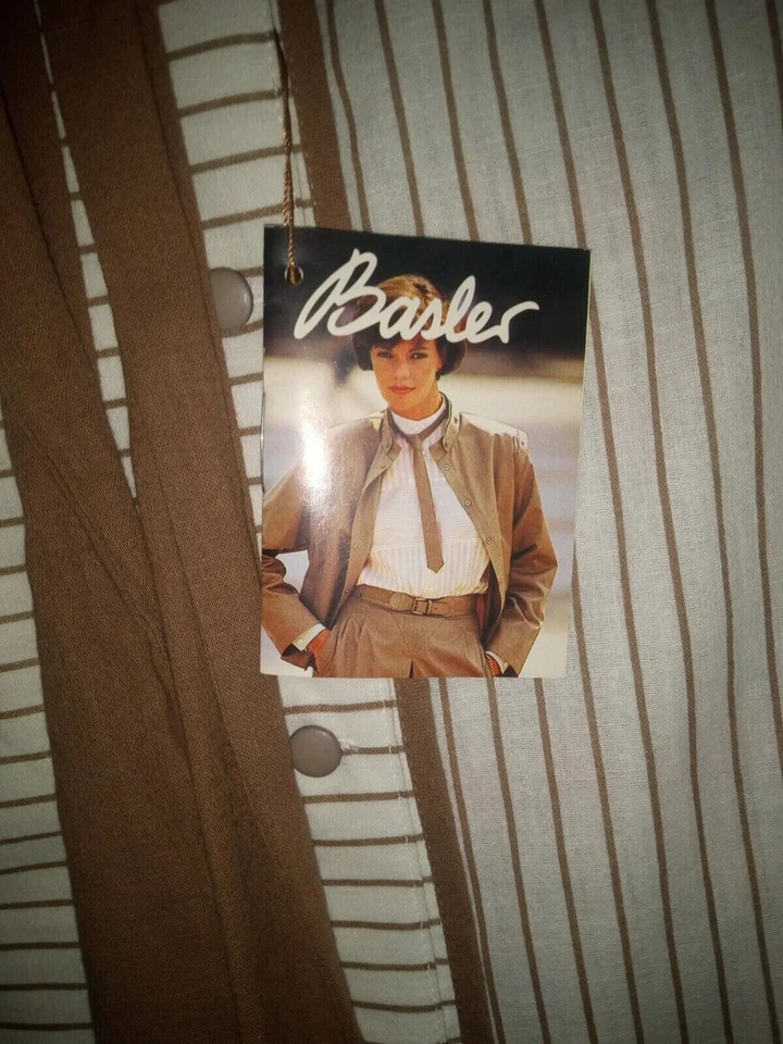 Blusa Top Basler LADIES Vintage Anos 80 Tamanho 38 Fabricada na Itália NOS Deadstock - Imagem 4 de 4