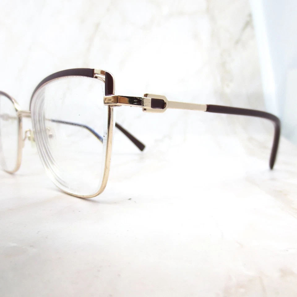 Marco de gafas Oscar De La Renta OSL 759-615 marrón ojo de gato para mujer 55-16-140 Foto 2 de 4