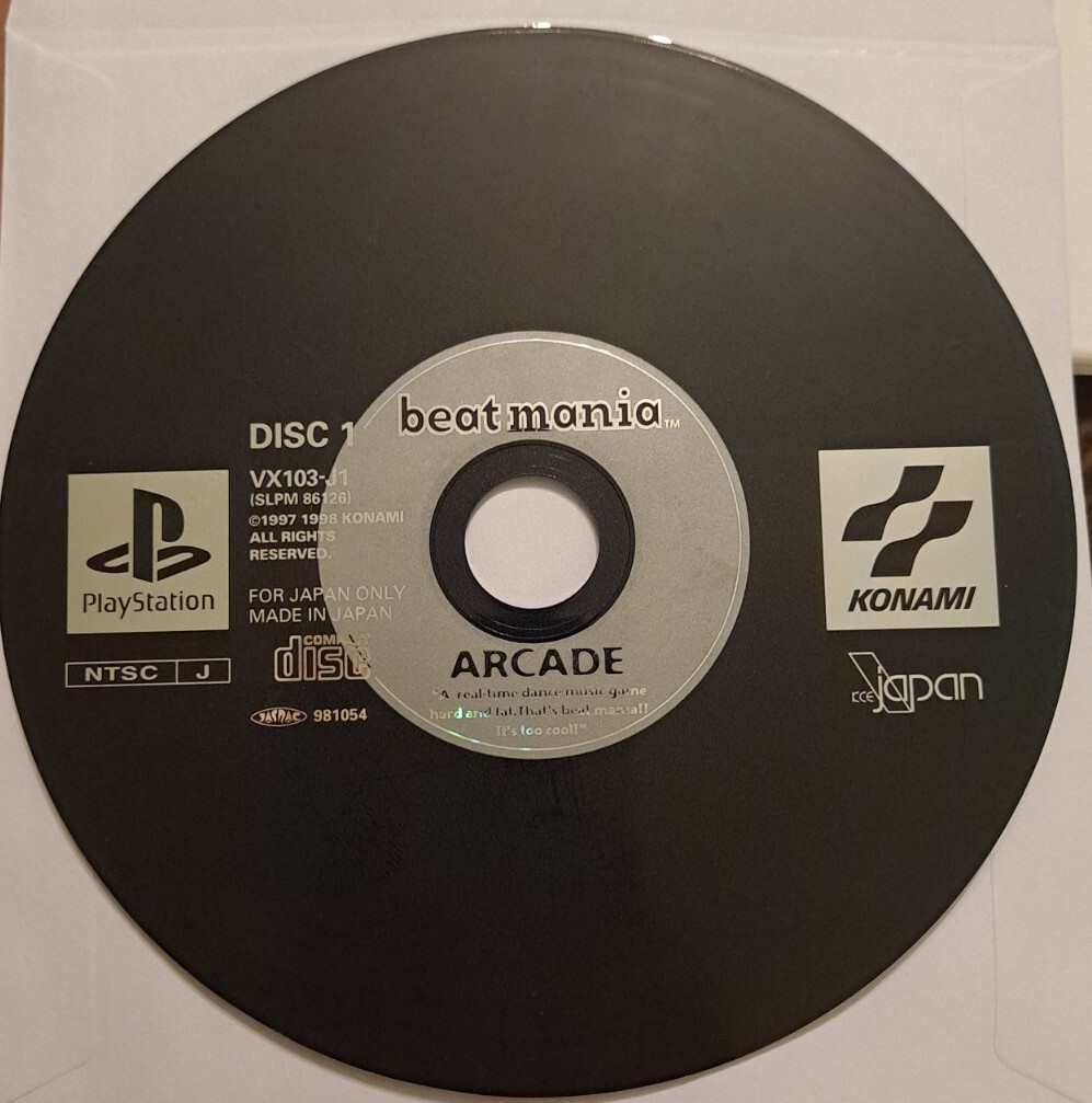 Beatmania PS1 Playstation Disc1 Japan Import US SELLER disc only
