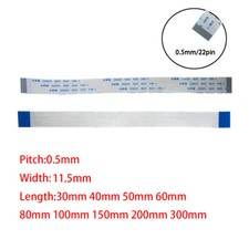 22Pin 0.5mm Pitch FFC FPC Flexible Flat Cable AWM VW-1 20624 80C 60V A B Type