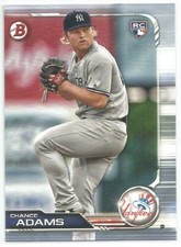 Chance Adams Kansas City Royals 2019 Bowman Rookie Card