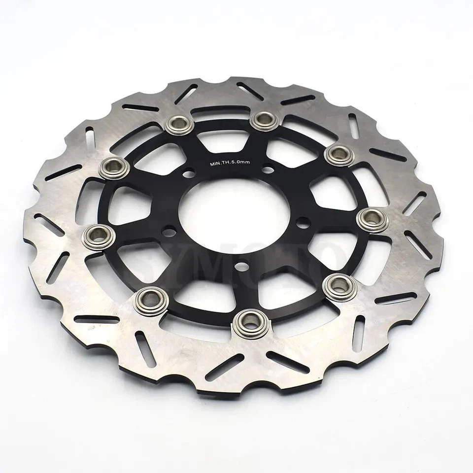 Front Brake Disc Rotors for Yamaha YZF-R1 YZF1000 YZF R1 2007 2008-2014 - Image 2 of 4
