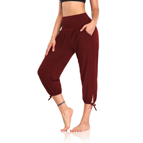 Summer Women's Capri Pants Casual Stretch Cropped Joggers Loose Trousers Fashion - Picture 37 of 44