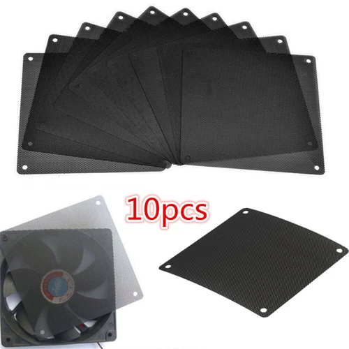 10PC PC Computer 120mm Lüftergitter Kühler Netz Staubdicht Anti-Staub Filter PVC