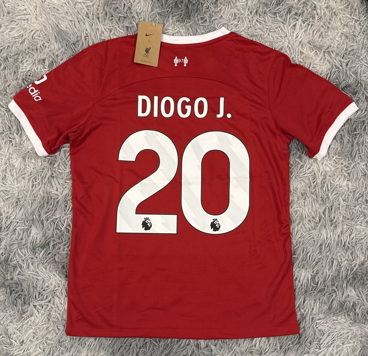 Liverpool FC 2020/21 Diogo Jota #20 Home Jersey Nike Small