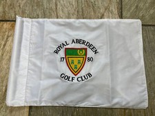 Golf Pin Flag Royal Aberdeen Golf Memorabilia With Logo Embroidered Both Sides