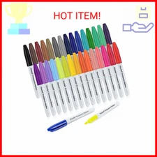 Nicecho Permanent Markers, 30 Colored Fine Point Marker Pens, Waterproof Marker 