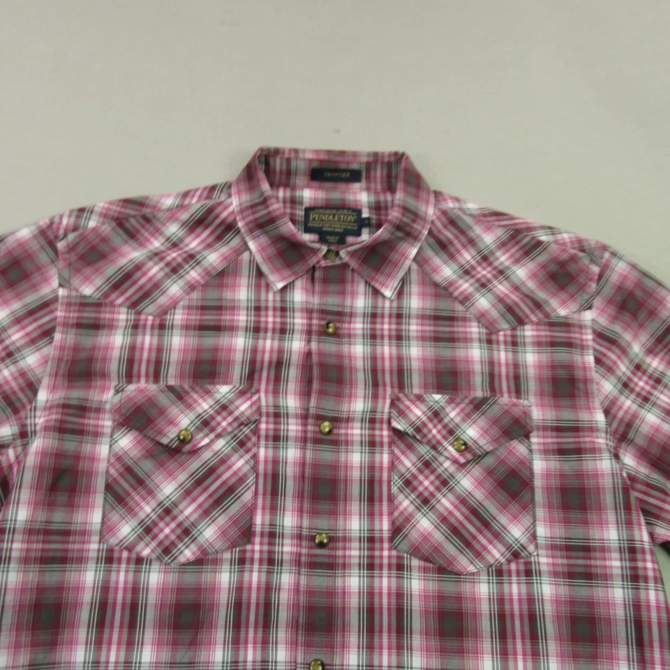 Pendleton Shirt Mens Large Long Sleeve Button Front Pockets Casual Plaid - Image 3 of 4