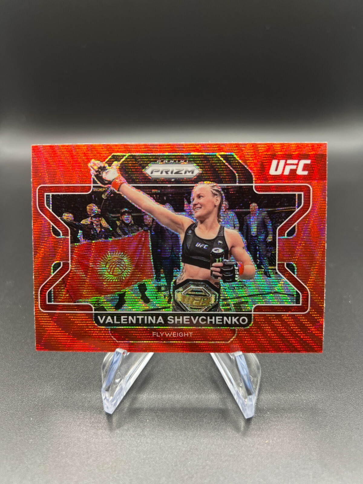 2022 Panini UFC Valentina Shevchenko Red Wave Prizm - #52