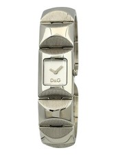 D&G Dolce and Gabbana DW0322 Ladies Tweed Stainless Bracelet Chunky Watch